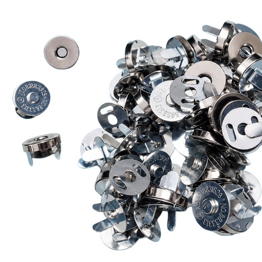 Magnetic Snap Buttons for Purses, Handbags, Bags & DIY Crafts – Silver Finish